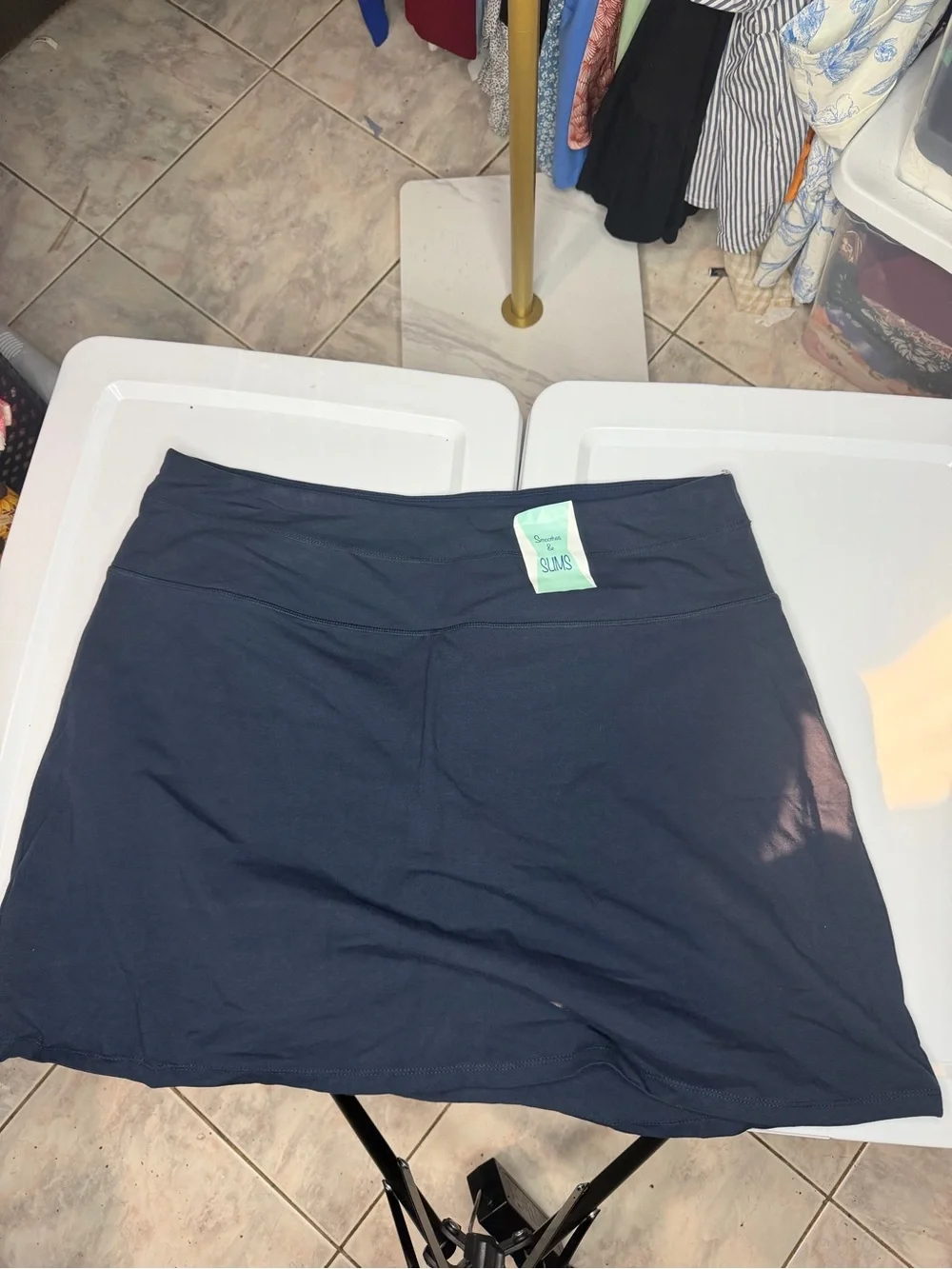 Coral Bay Navy Athletic Skort